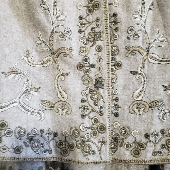 Nygard Collection woolblend skirt blazer suit Floral Embroidered Work Outfit - Picture 7 of 8